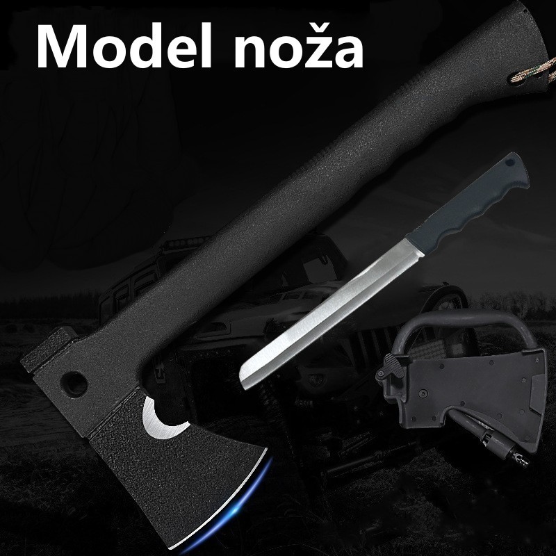 Višenamjenska sjekira za kampiranje na otvorenom