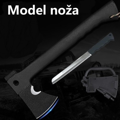 Višenamjenska sjekira za kampiranje na otvorenom