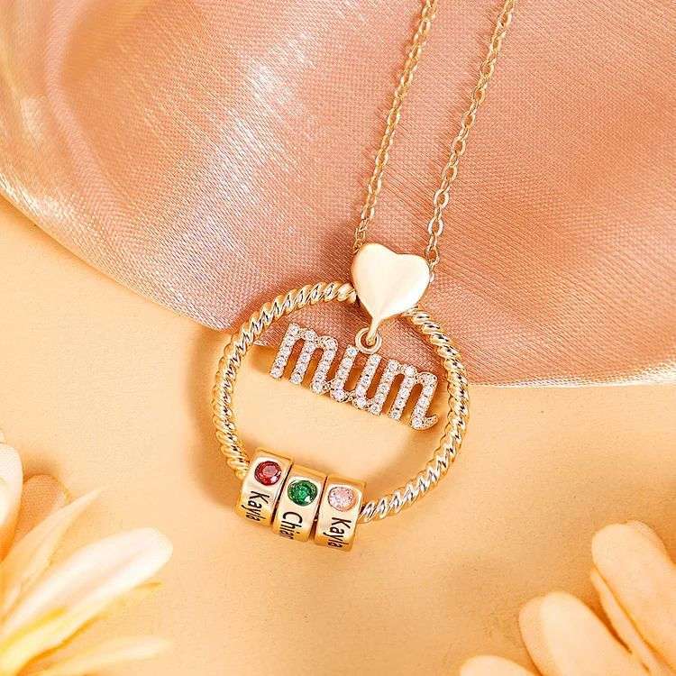 Set cadou colier rotund personalizat-nume personalizat