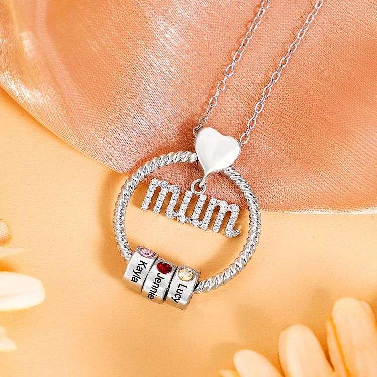 Set cadou colier rotund personalizat-nume personalizat