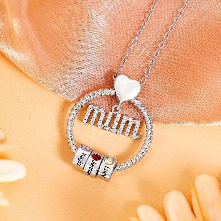 Set cadou colier rotund personalizat-nume personalizat