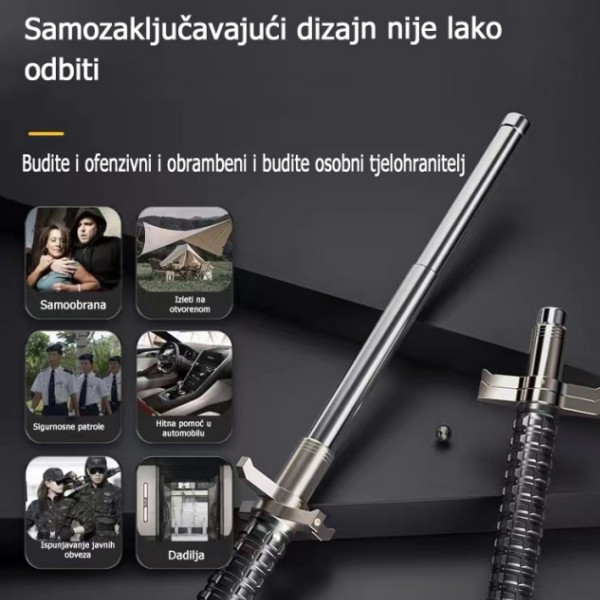 Prijenosna teleskopska palica može se koristiti za samoobranu - zaštitite sebe i svoje najdraže i povećajte svoje samopouzdanje! ” 💪🌆