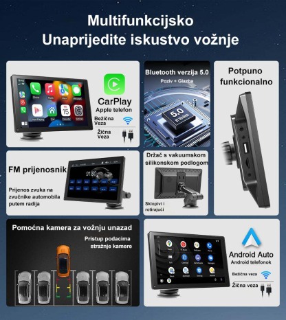 Prijenosni autoaudio i video sustavi.