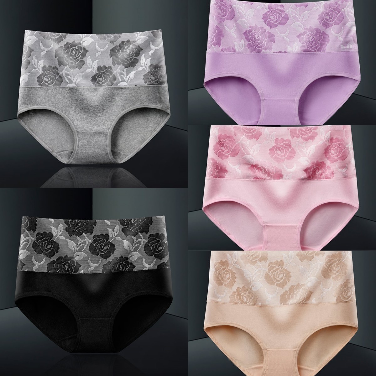 🔥 Posljednji dan - kupite 5 komada i dobijte 5 besplatno! 🔥Pamučno donje rublje visokog struka za mršavljenje trbuha, upijajuće i antibakterijsko