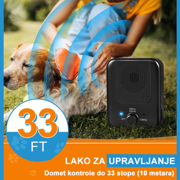 Ultrazvučni uređaj za kontrolu lajanja pasa