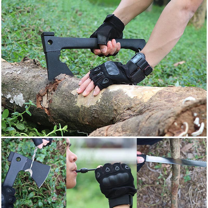 Višenamjenska sjekira za kampiranje na otvorenom