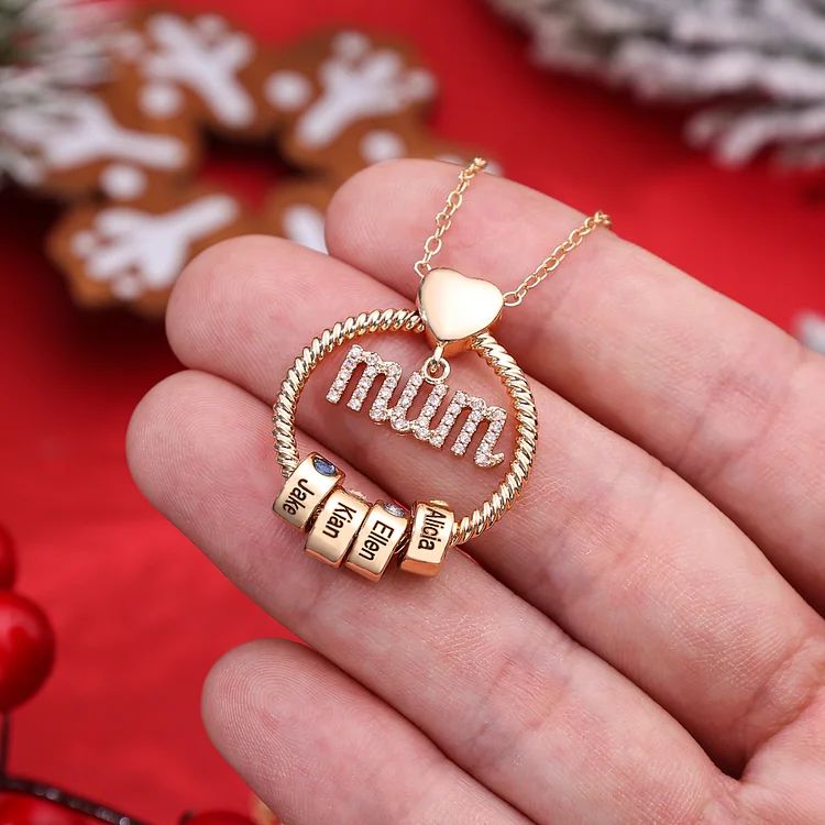 Set cadou colier rotund personalizat-nume personalizat