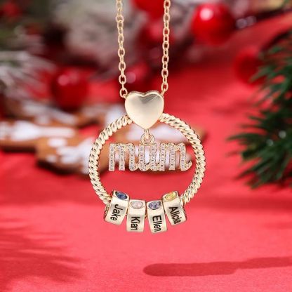 Set cadou colier rotund personalizat-nume personalizat