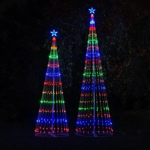 🌈Reduceri de Crăciun timpuriu🎄Crăciun animat cu LED-uri multicolore în aer liber