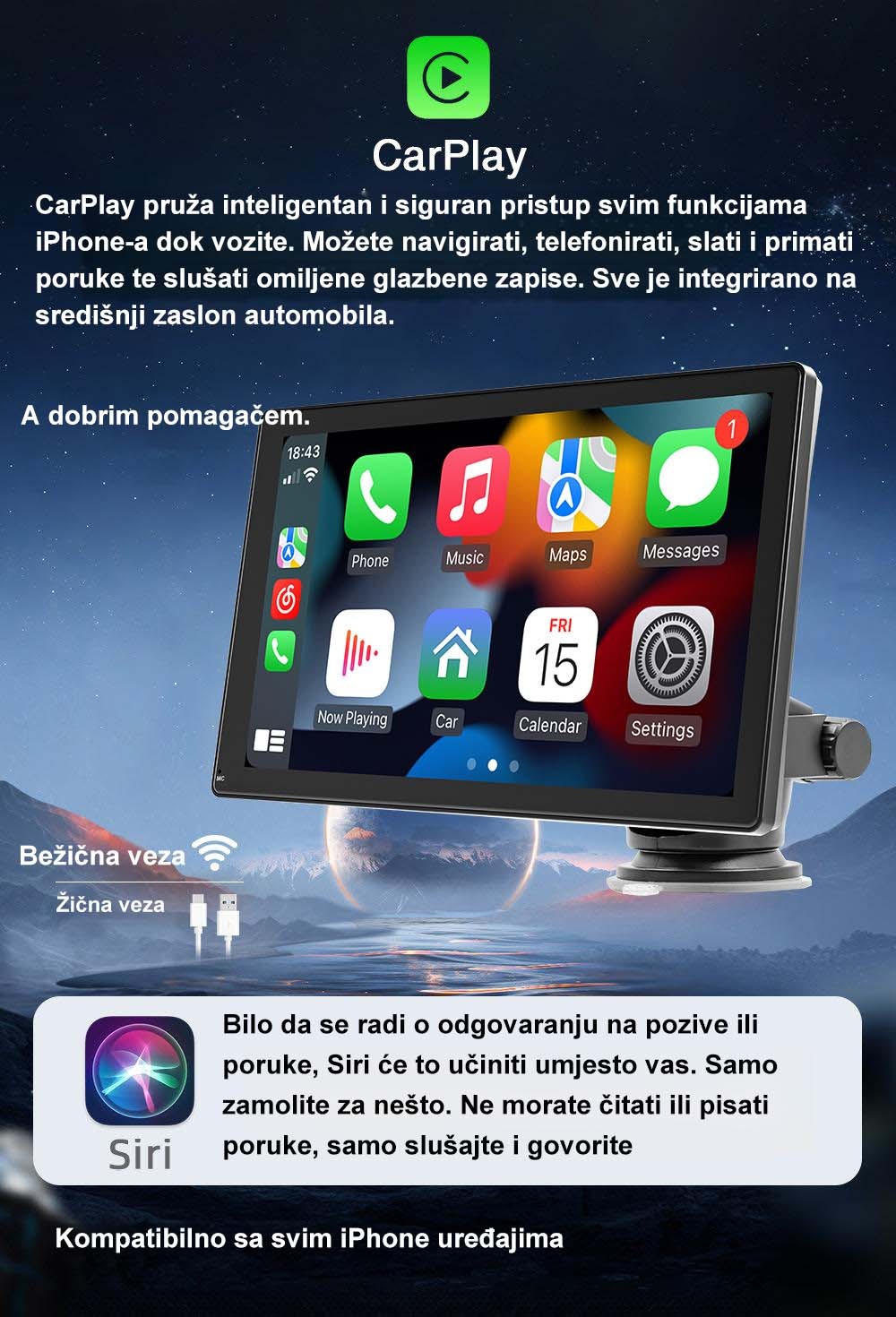 Prijenosni autoaudio i video sustavi.