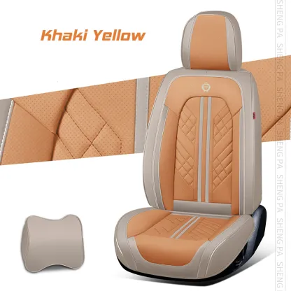 "American Zeta 2023" pilnas komplektas universalus orui pralaidus vandeniui atsparus odinis užvalkalas lengviesiems automobiliams, visureigiams, krovininiams sunkvežimiams