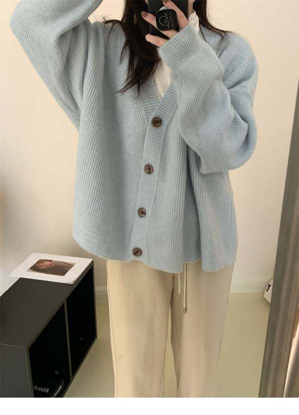 🧣V-izrez Casual Pleteni Cardigan V-izrez (BESPLATNA POŠTARINA)