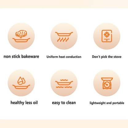 🔥Višenamjenska medicinska tava za roštilj Sone Neprijanjajuća tava