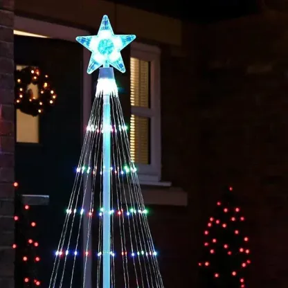 🌈Reduceri de Crăciun timpuriu🎄Crăciun animat cu LED-uri multicolore în aer liber