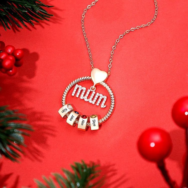 Set cadou colier rotund personalizat-nume personalizat