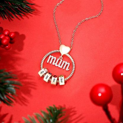 Set cadou colier rotund personalizat-nume personalizat