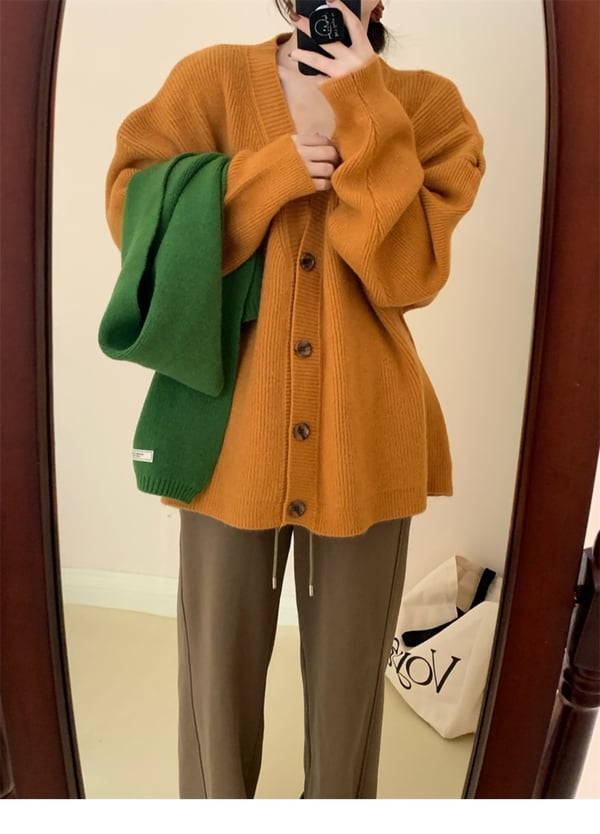 🧣V-izrez Casual Pleteni Cardigan V-izrez (BESPLATNA POŠTARINA)