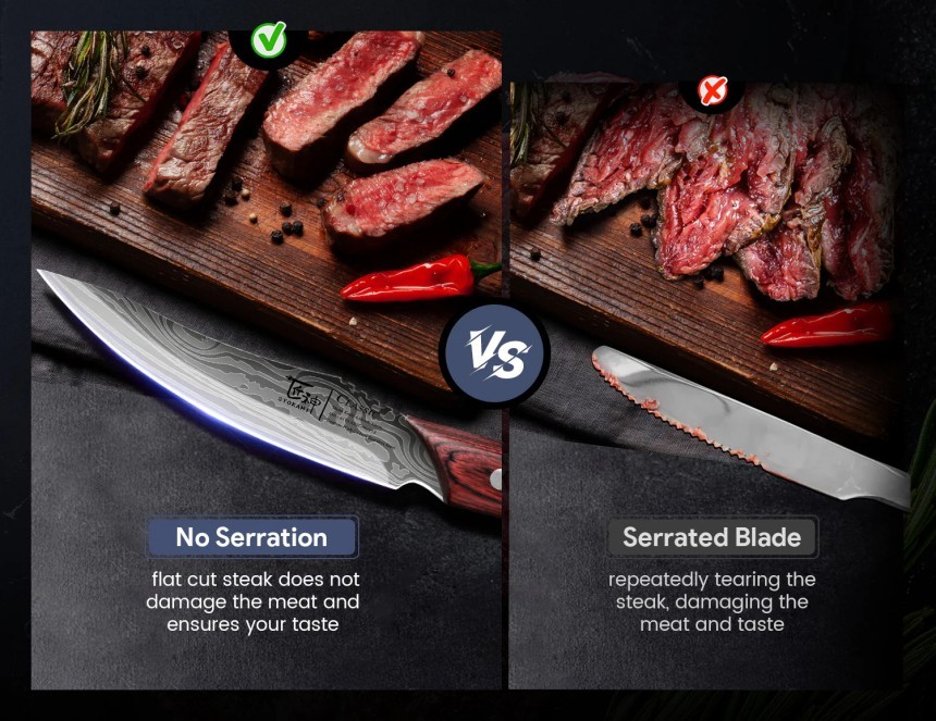 Sada 6 steakových nožov SYOKAMI s organizérom do zásuvky