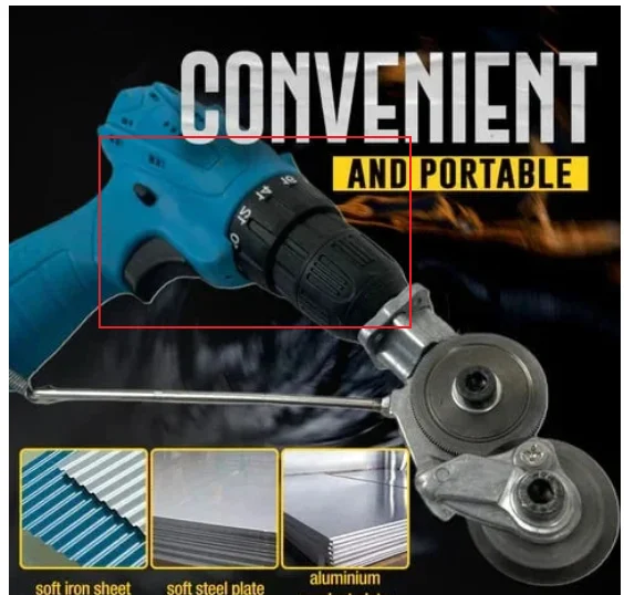 🔧Atașament pentru foarfece de găurit electric