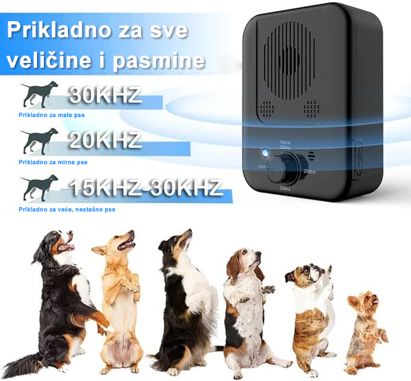 Ultrazvučni uređaj za kontrolu lajanja pasa
