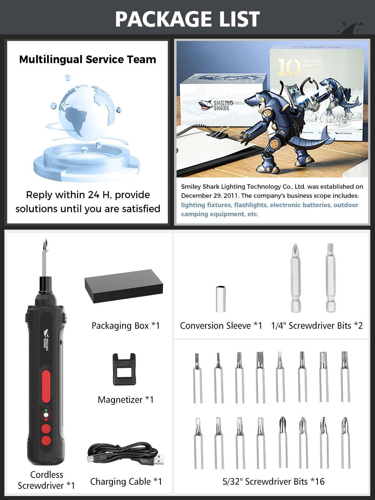 Chave de fenda elétrica multifuncional e potente