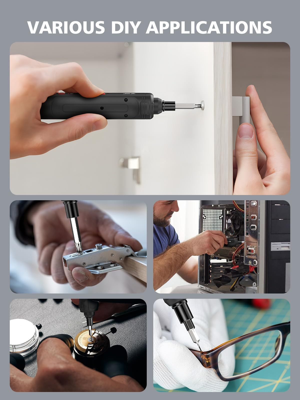 Chave de fenda elétrica multifuncional e potente