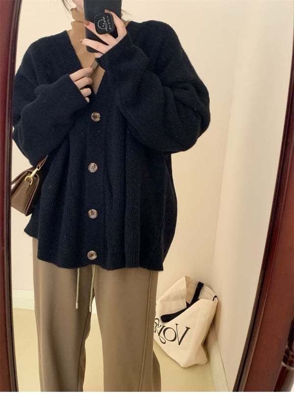 🧣V-izrez Casual Pleteni Cardigan V-izrez (BESPLATNA POŠTARINA)