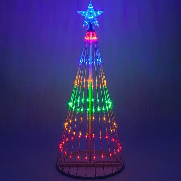 🌈Reduceri de Crăciun timpuriu🎄Crăciun animat cu LED-uri multicolore în aer liber