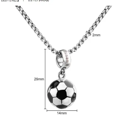 Colier cu nume personalizat fotbal