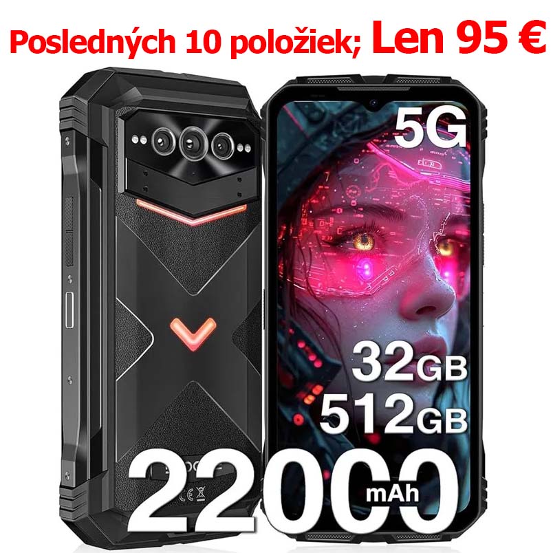 👉Doogee V Max Plus - Odolný 5G smartfón, globálna verzia✅5G mobilný telefón – vysokovýkonná batéria 22 000 mAh