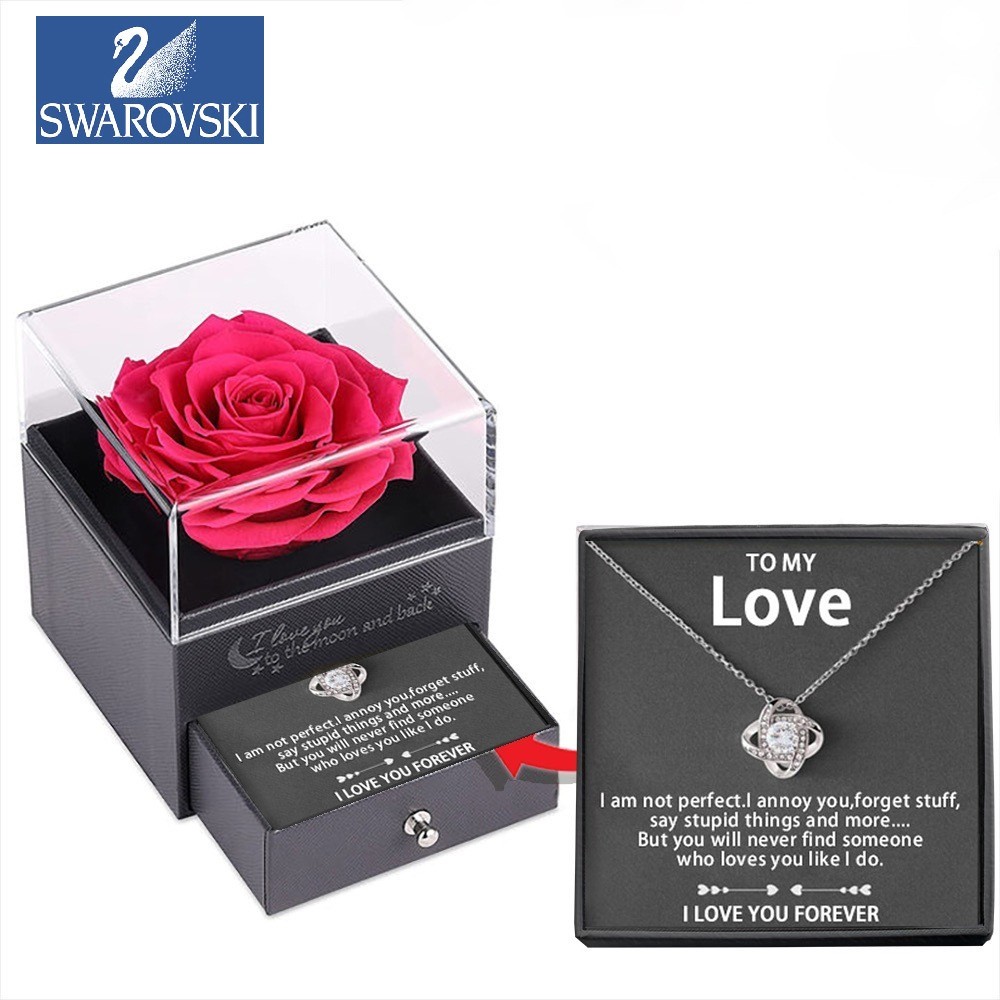 🔥Náhrdelník Swarovski so štyrmi listami: Najlepší darček pre vašu milovanú osobu