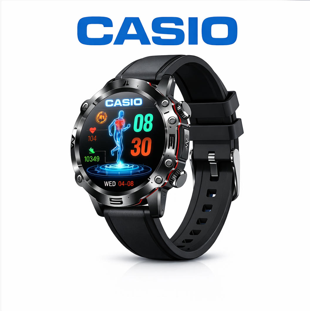 💫 Inteligentné hodinky CASIO AI z roku 2026 – EKG, hladina cukru v krvi, lipidy v krvi, meranie kyseliny močovej a vždy s vami: Doma, v práci, na cestách ⏱️