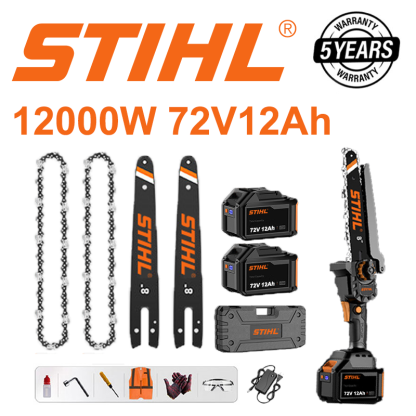 Bezkefová motorová píla STIHL 15000W 4 v 1 (s elektrickými záhradníckymi nožnicami a predĺžením)
