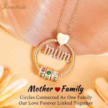 Set cadou colier rotund personalizat-nume personalizat