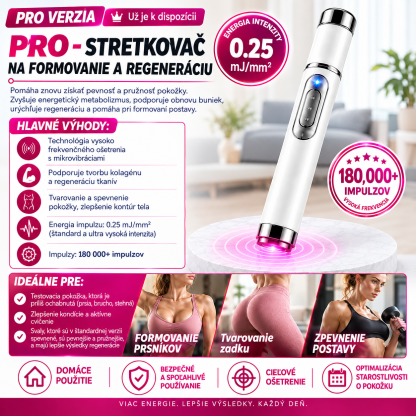 🔥Systém na tvarovanie tela pomocou ultrazvukových rázových vĺn (ULTRASONIC SHOCK WAVE BODY REMODELING SYSTEM™) – Zväčšuje objem pŕs a nadvihuje zadok. Podporuje rast svalov. Zlepšuje krvný obeh. Zmierňuje bolesť.
