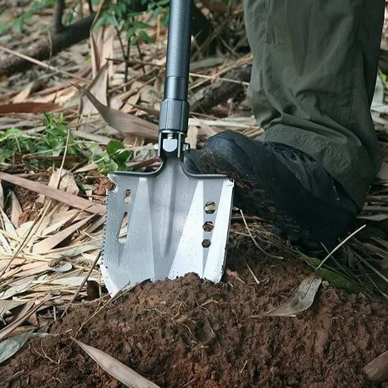🏕️ Uma pá de sobrevivência versátil🔥💪