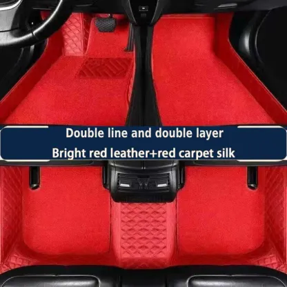 Πολυτελή δερμάτινα πατάκια αυτοκινήτου ActiveAuto™️Προσαρμοσμένα