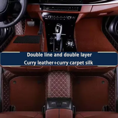 Πολυτελή δερμάτινα πατάκια αυτοκινήτου ActiveAuto™️Προσαρμοσμένα