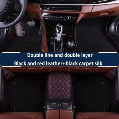 Πολυτελή δερμάτινα πατάκια αυτοκινήτου ActiveAuto™️Προσαρμοσμένα