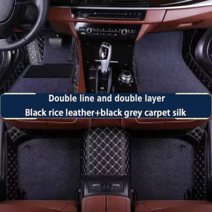 Πολυτελή δερμάτινα πατάκια αυτοκινήτου ActiveAuto™️Προσαρμοσμένα