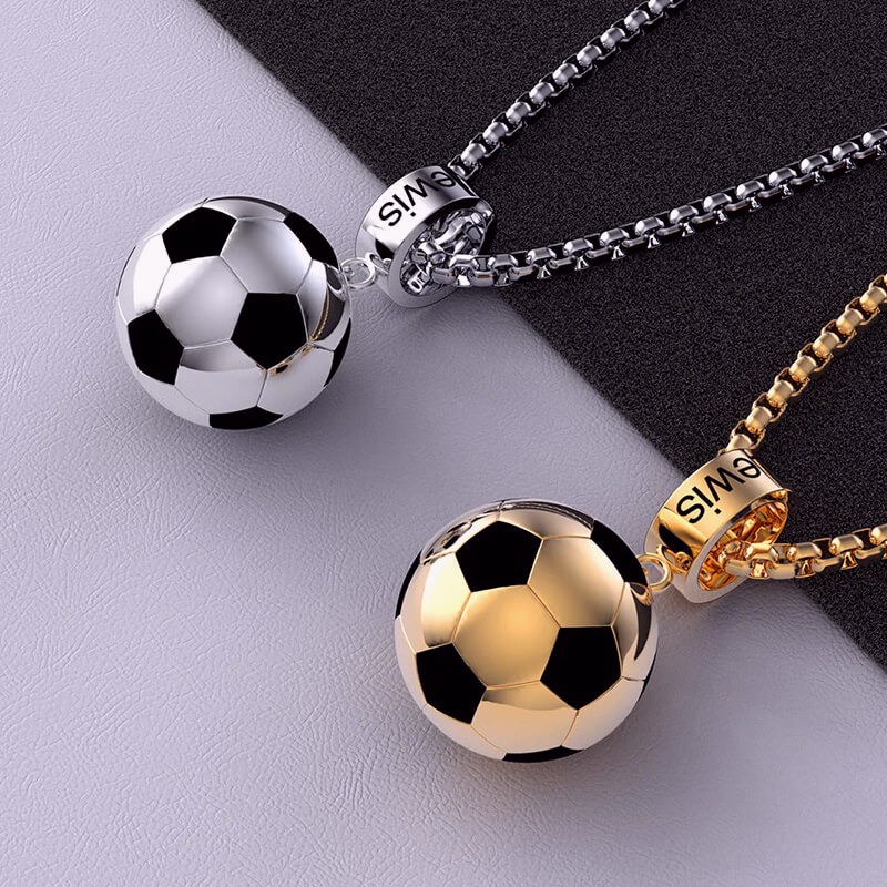 Colier cu nume personalizat fotbal