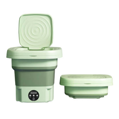 Portable Washing Machine 8L Foldable Mini Travel Washer Deep Cleaning