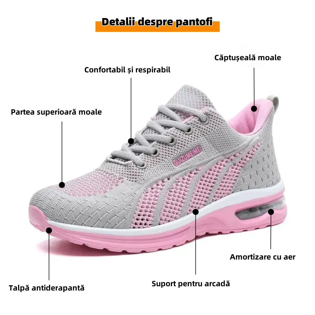 (🔥60% reducere pentru o perioadă limitată - nu o ratați) ⏰ Ergonomice - Pantofi sport pentru femei, moi și confortabili (suportul pentru arcul plantar facilitează mersul)