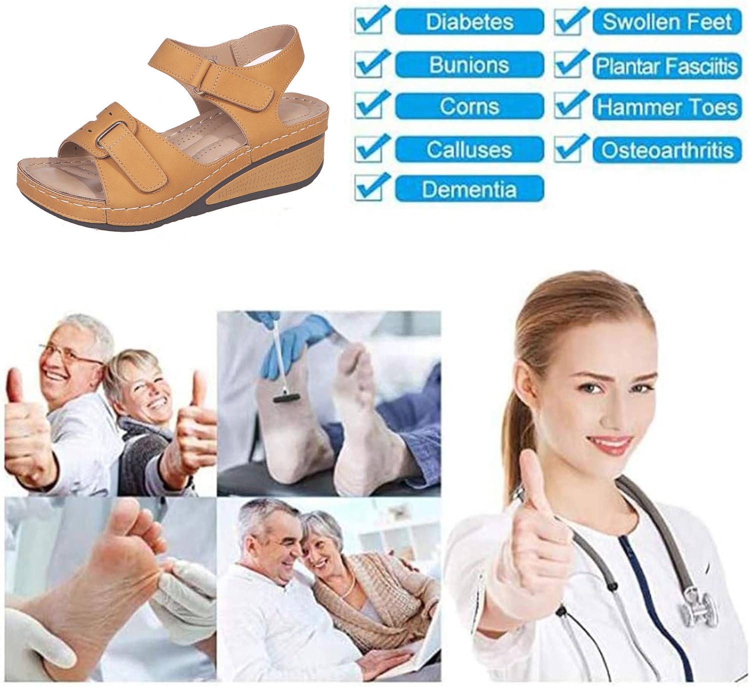 🔥60% reducere pentru o perioadă limitată - Sandale ortopedice de vară - Design ergonomic✅ Faceți-vă mersul mai confortabil