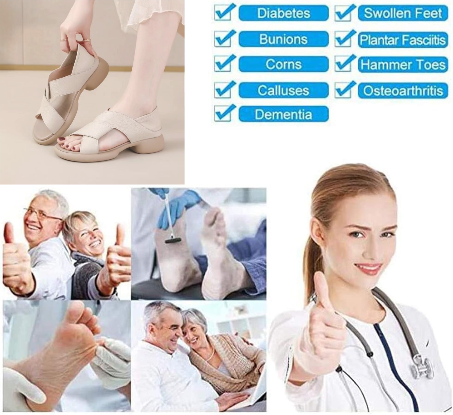 【🔥Reducere de 60% astăzi - nu o ratați】🔥Sandale ortopedice la modă✅ Mersul pe jos este mai confortabil