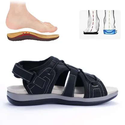【🔥Reducere de 60% astăzi - nu o ratați】🔥Sandale sport plate, elastice, cu suport pentru arcul plantar2025✅ vă fac mersul mai confortabil