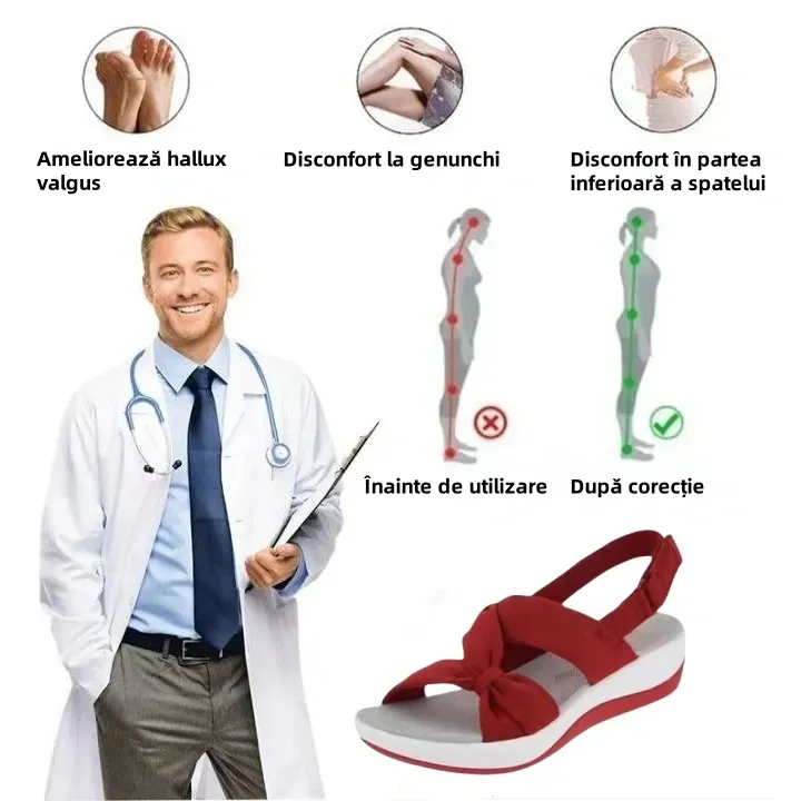 🔥60% reducere pentru o perioadă limitată - Sandale ortopedice de vară - Design ergonomic✅ Faceți-vă mersul mai confortabil