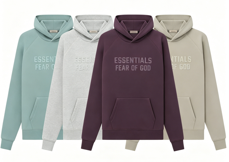 ESS Premium Embossed Relaxed Hoodie | Soft Fleece Streetwear Hoodie