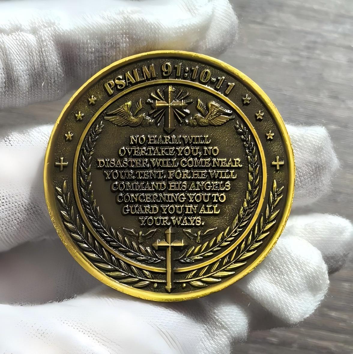 🛡️ Archangel Michael "Divine Guardian" Challenge Coin