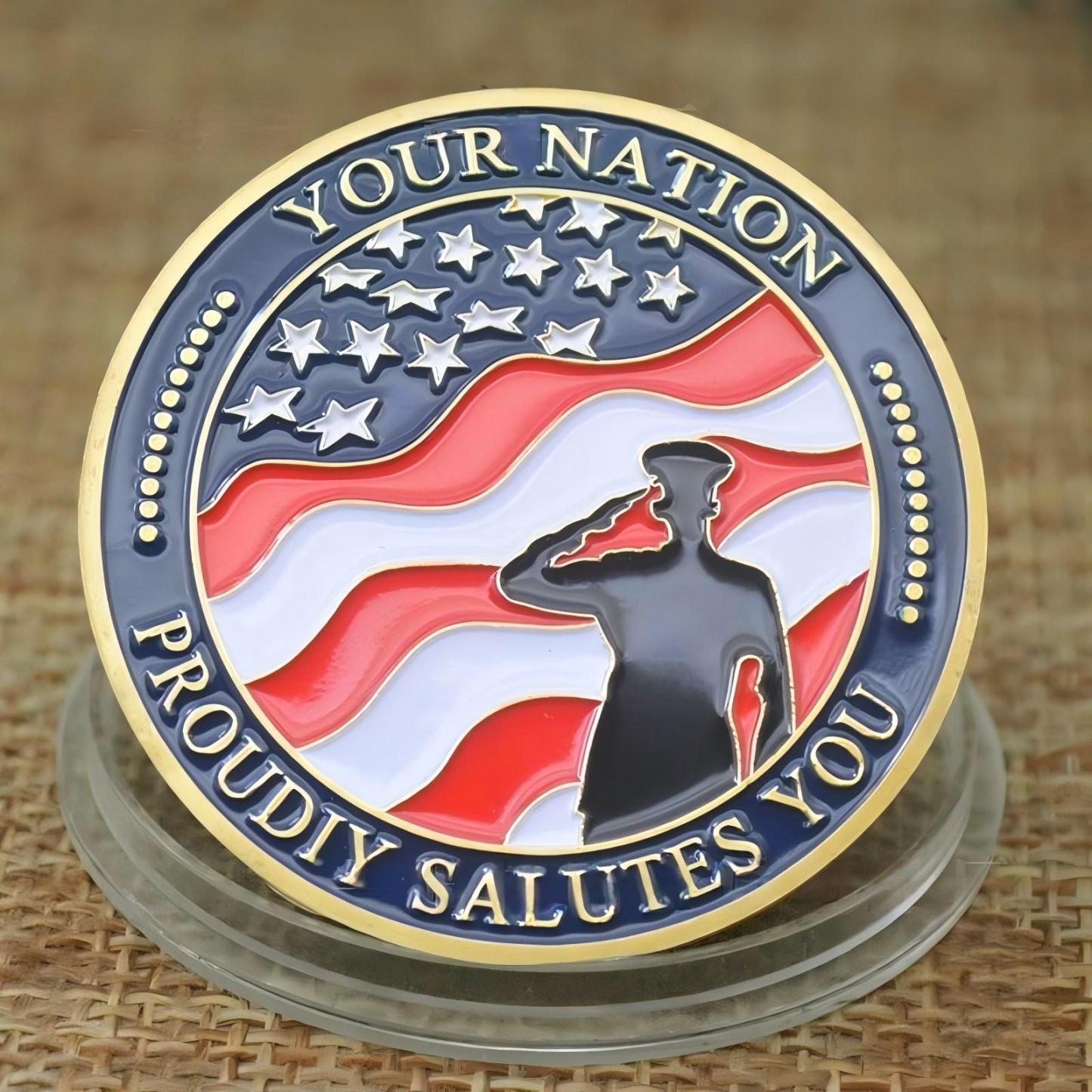 🦅🇺🇸 American Gratitude 3D Commemorative Coin